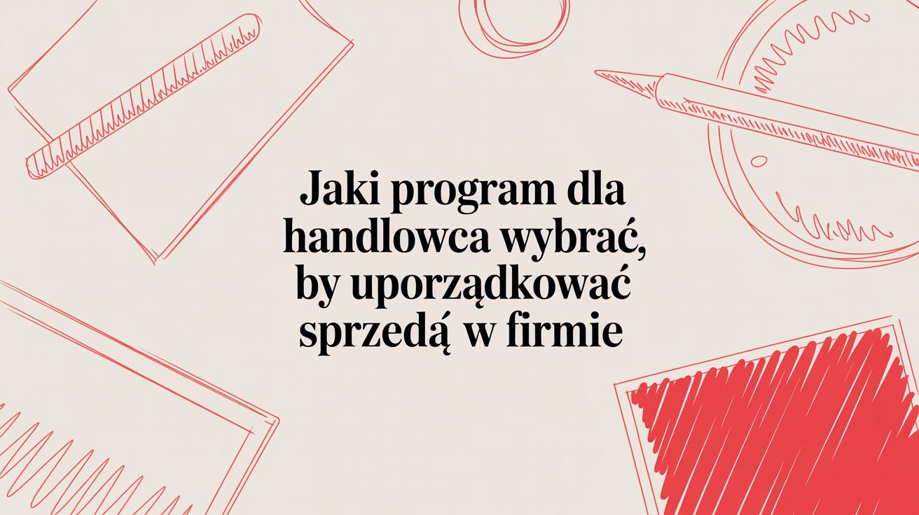 Program dla handlowca, który ratuje zlecenia z chaosu notatek i Excela