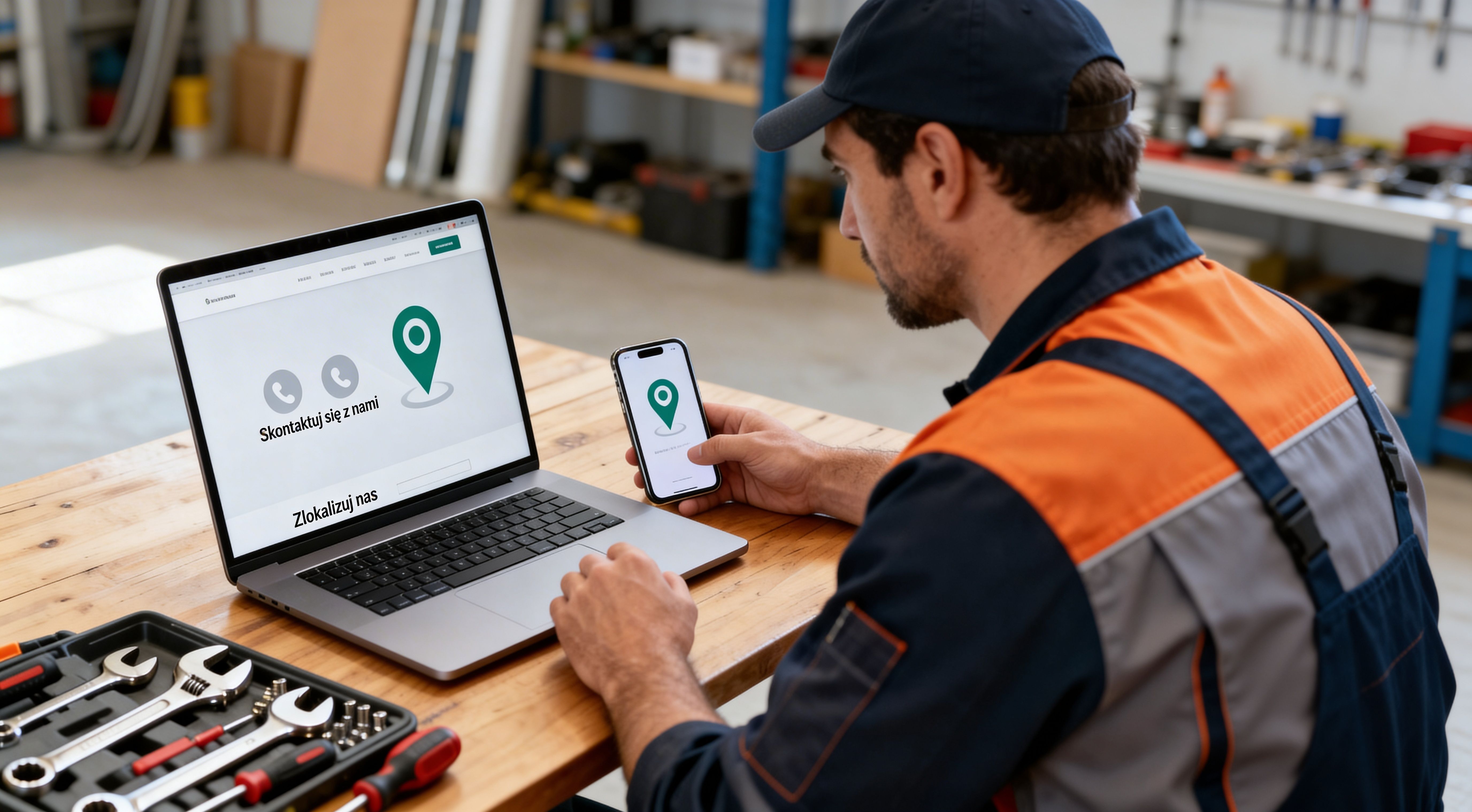 Prosta strona www dla instalatora, która przestaje gubić zlecenia