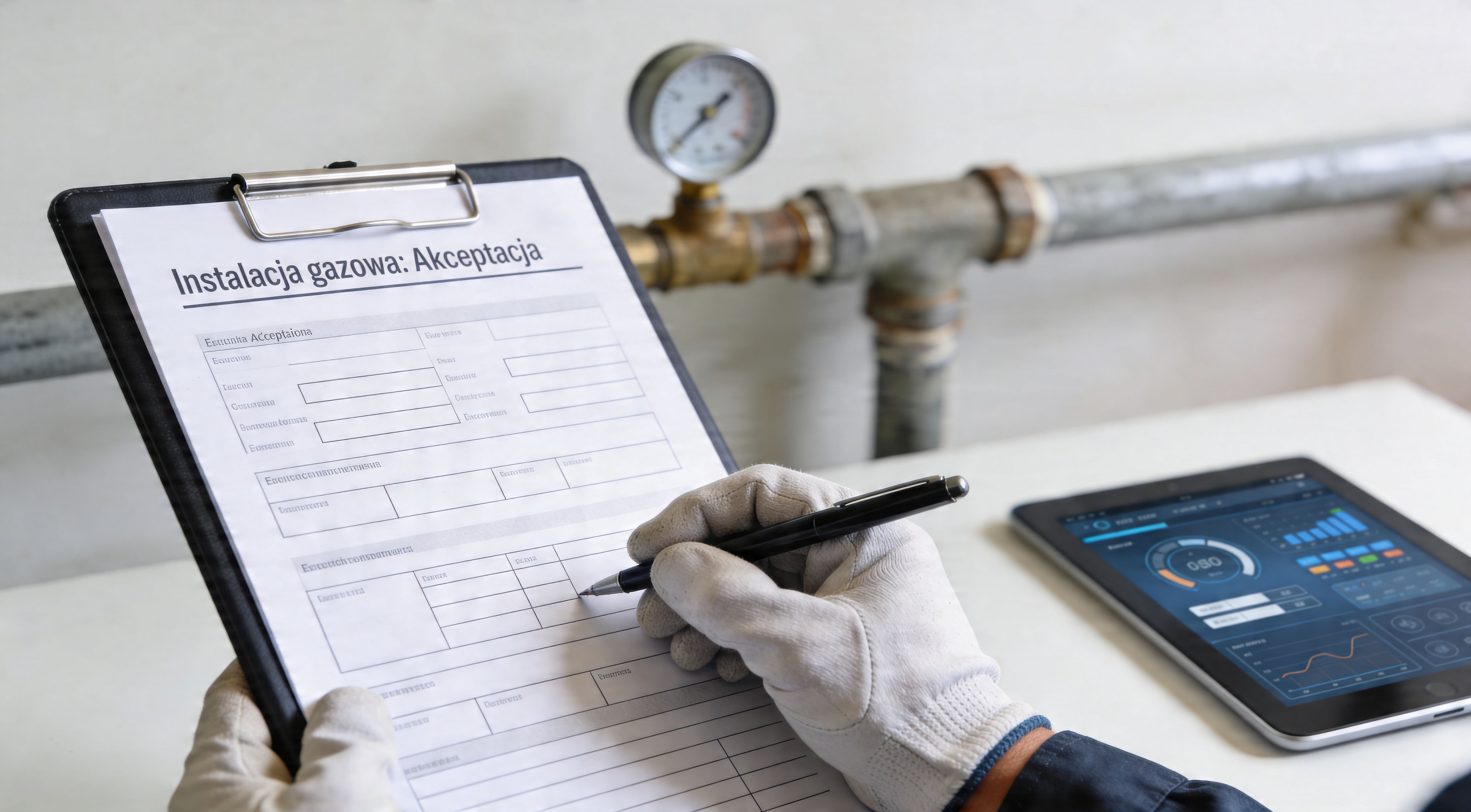 Protokół odbioru instalacji gazowej – wzór i najczęstsze błędy