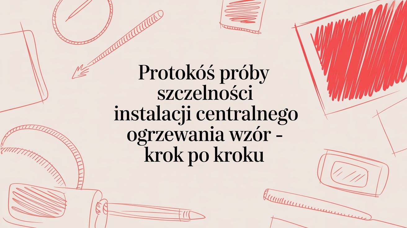 Protokół próby szczelności instalacji CO — wzór i praktyczny przewodnik dla instalatora