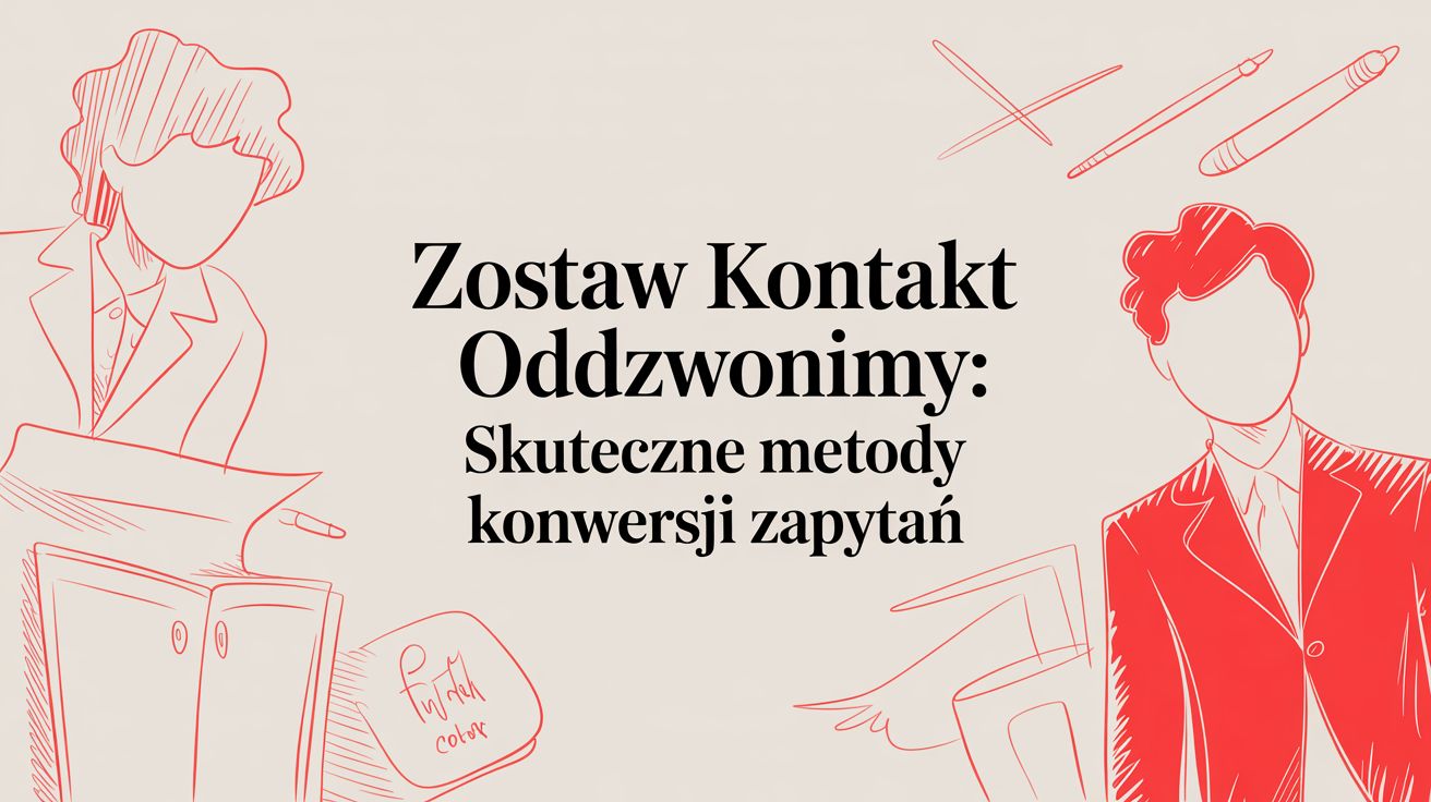 Zostaw kontakt, oddzwonimy: Jak zdobywać zlecenia, gdy klient nie chce dzwonić